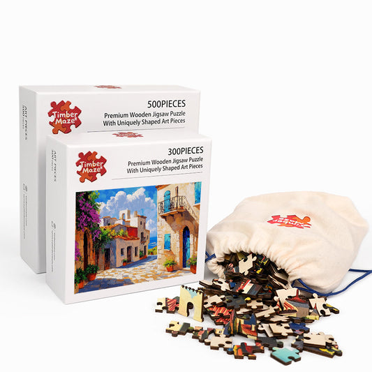 Coastal Lane - Wooden Jigsaw Puzzle
