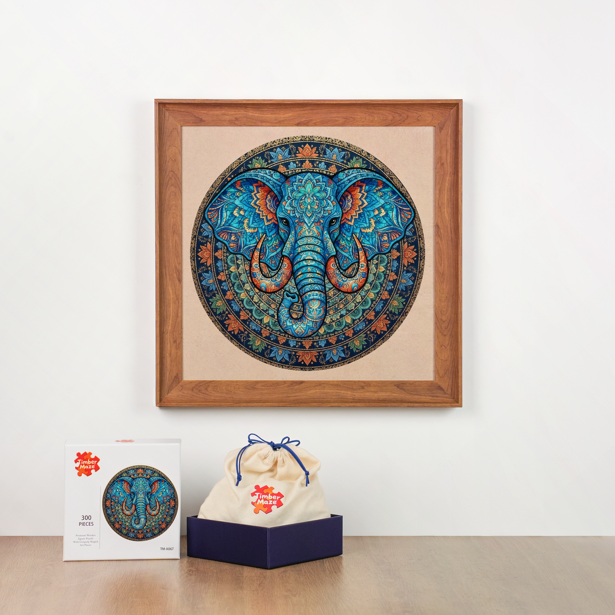 Sacred Elephant - Wooden Jigsaw Puzzle