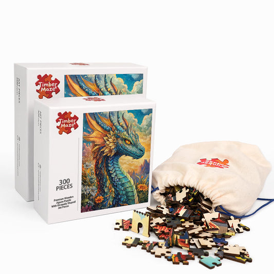 Dragon Fantasy - Wooden Jigsaw Puzzle