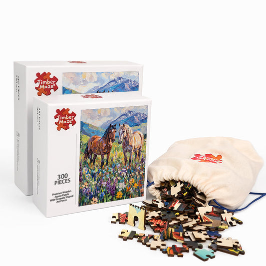Wildflower Companions - Wooden Jigsaw Puzzle