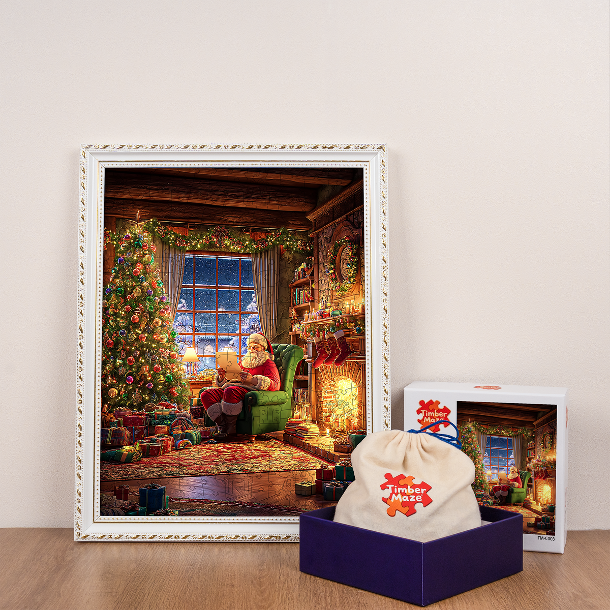 Santa's Study - Wooden Jigsaw Puzzle