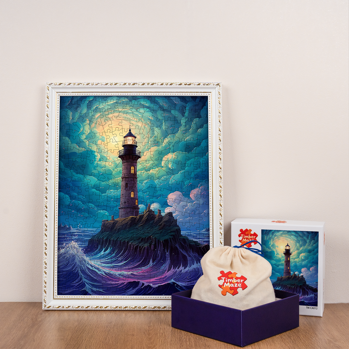Stormy Lighthouse - Wooden Jigsaw Puzzle