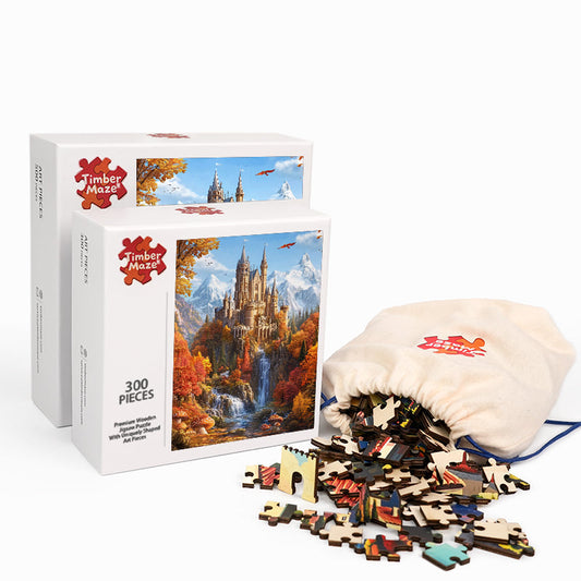 Autumn Castle - Wooden Jigsaw Puzzle