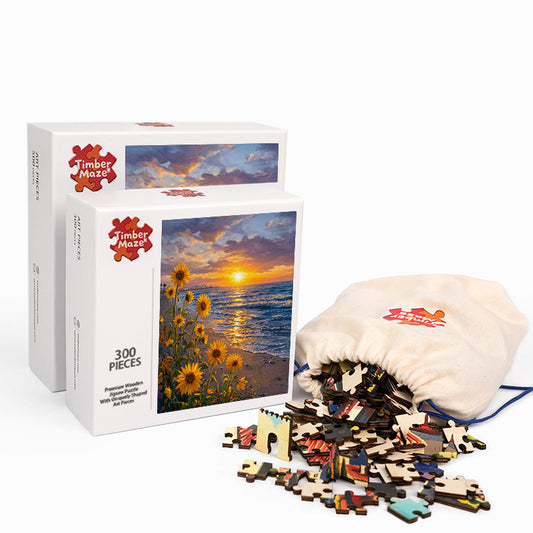 Golden Shore - Wooden Jigsaw Puzzle