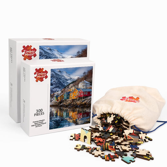 Arctic Village - Wooden Jigsaw Puzzle