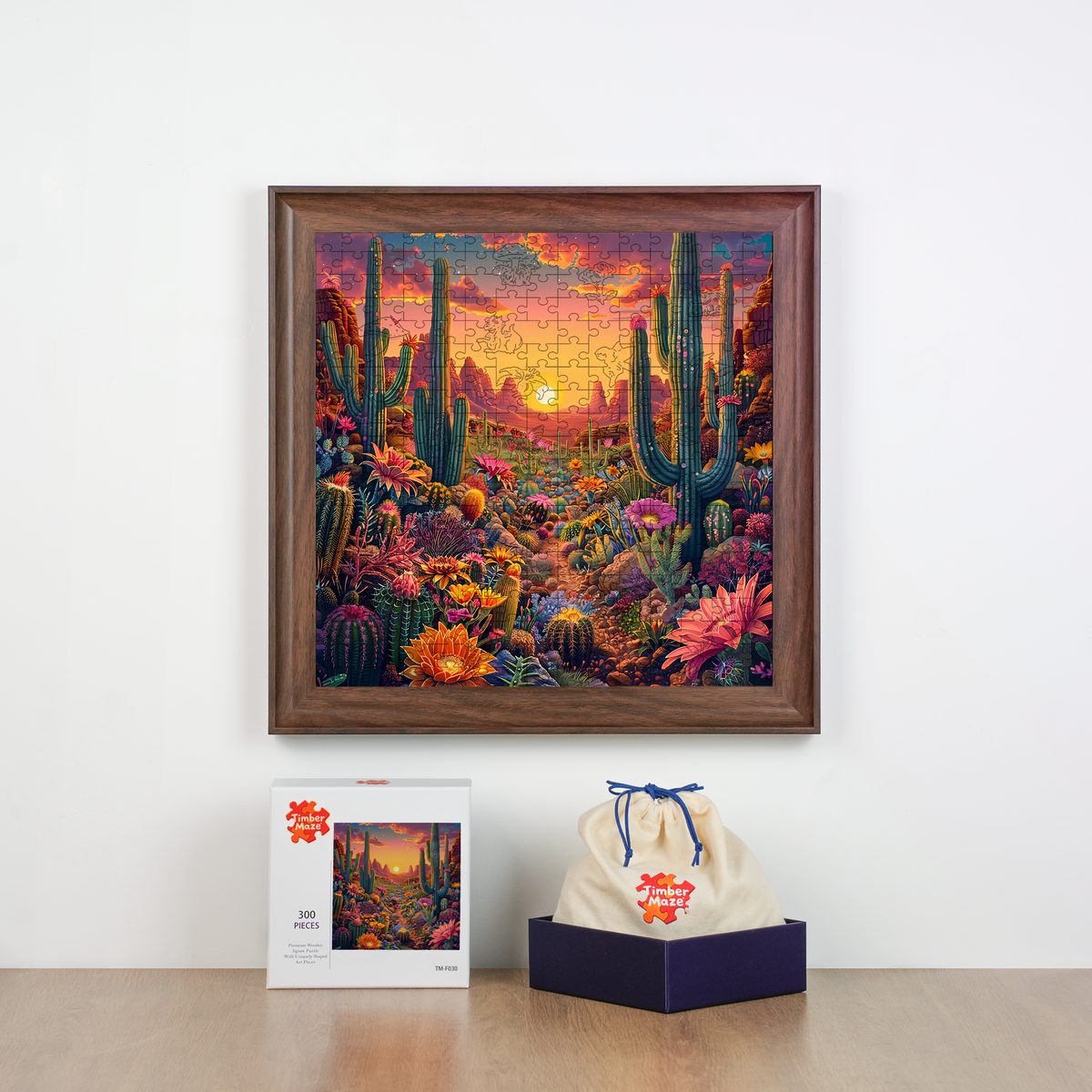 Desert Bloom - Wooden Jigsaw Puzzle