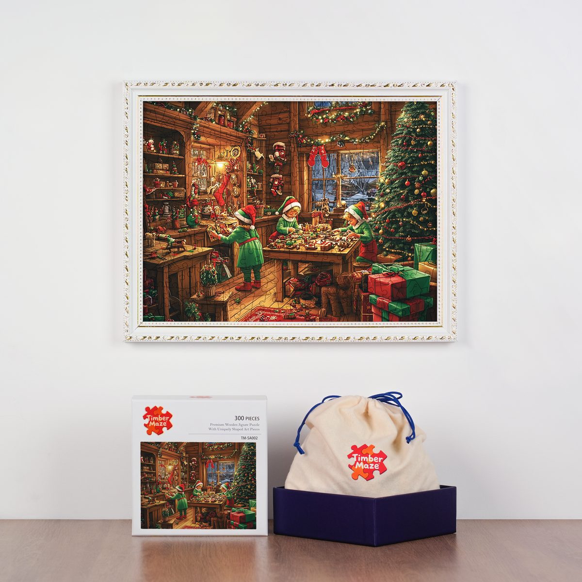 Christmas Elf - Wooden Jigsaw Puzzle