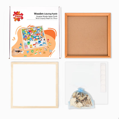 Owl - Wooden Coloring Puzzle