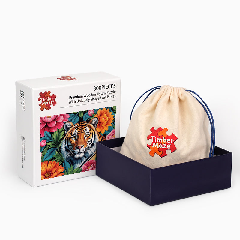 The Tiger's Sanctuary - Wooden Jigsaw Puzzle