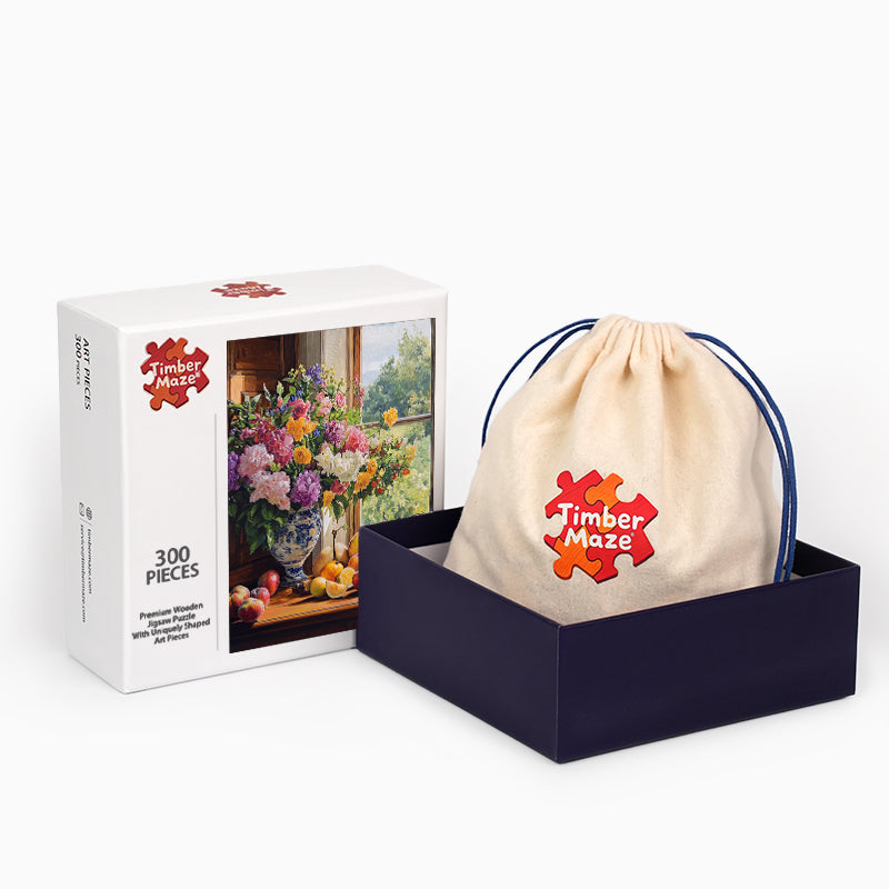 Flowers & Fruit - Wooden Jigsaw Puzzle