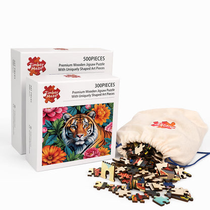 The Tiger's Sanctuary - Wooden Jigsaw Puzzle