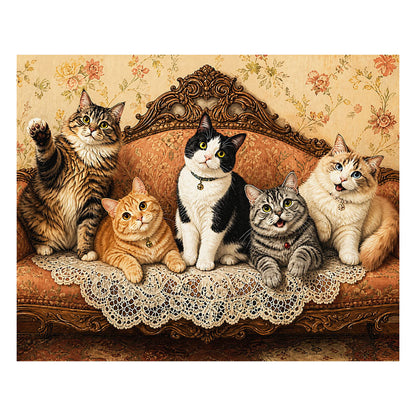 Cat on the Sofa - Wooden Jigsaw Puzzle