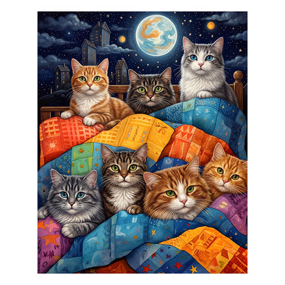 Cats in Space - Wooden Jigsaw Puzzle