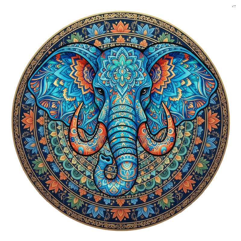 Sacred Elephant - Wooden Jigsaw Puzzle