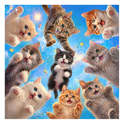 Cat from the Sky - Wooden Jigsaw Puzzle