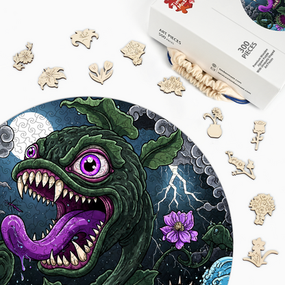 Abyssal Bloom - Wooden Jigsaw Puzzle