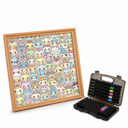 Bunny - Wooden Coloring Puzzle