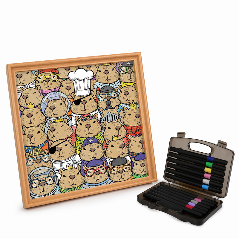 Hamster – Wooden Colouring Puzzle