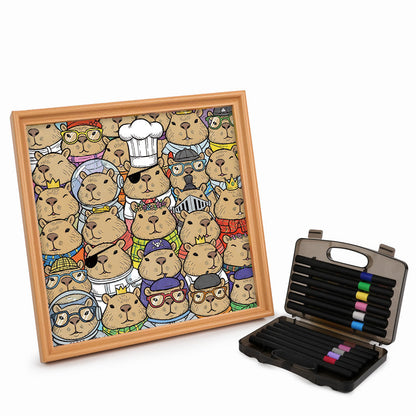 Hamster – Wooden Colouring Puzzle