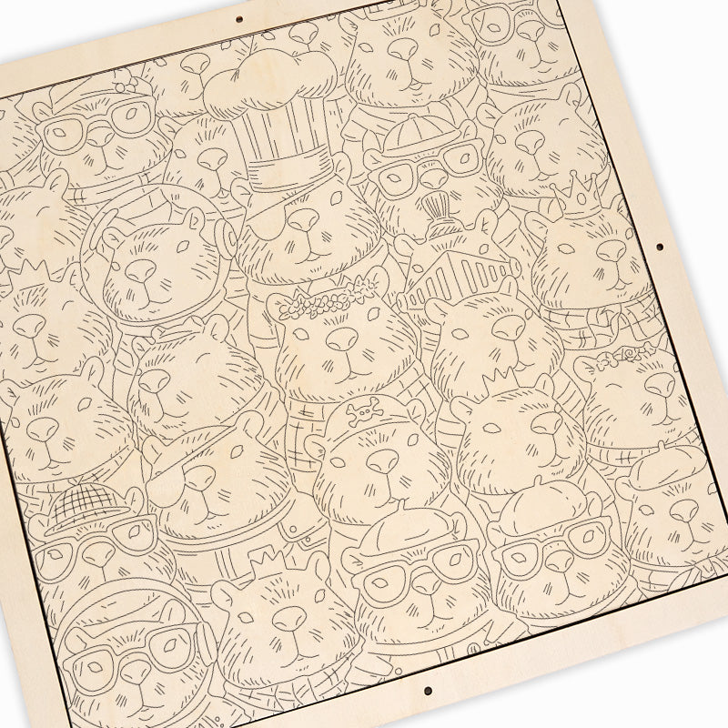 Hamster – Wooden Colouring Puzzle
