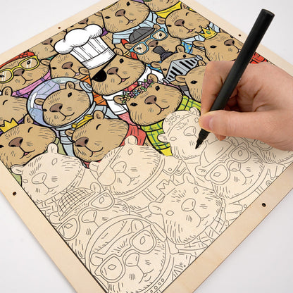 Hamster – Wooden Colouring Puzzle