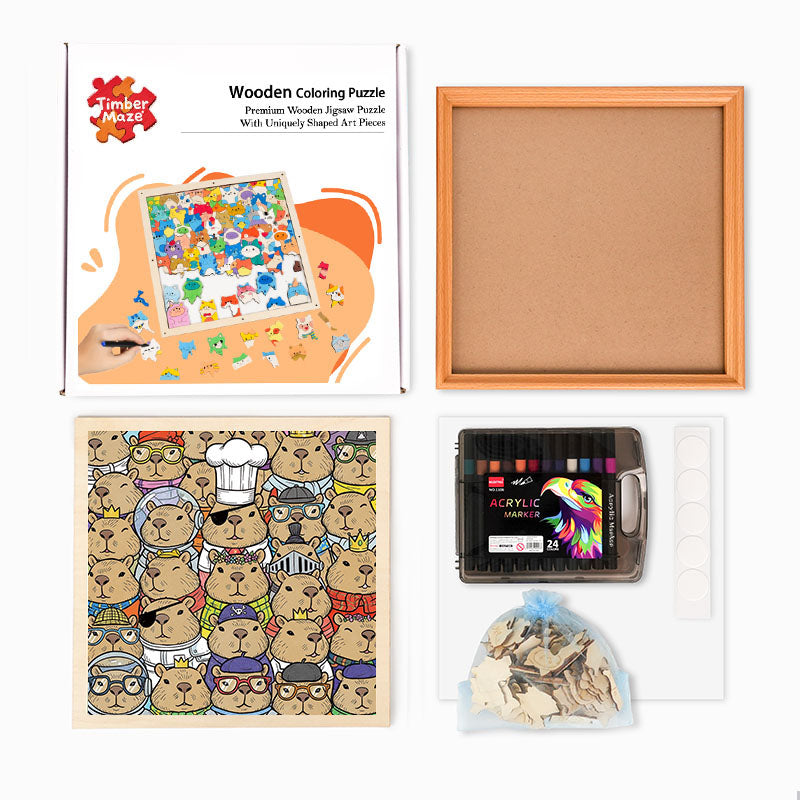 Hamster – Wooden Colouring Puzzle