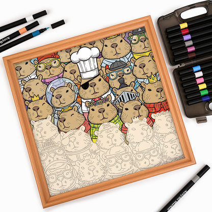 Hamster – Wooden Colouring Puzzle