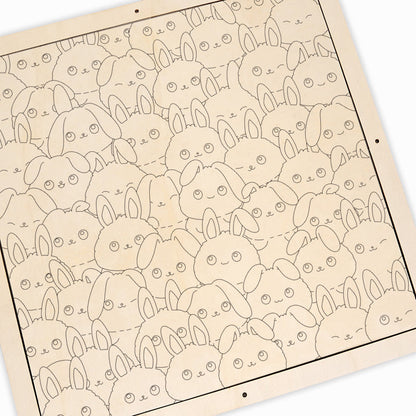 rabbit - Wooden Coloring Puzzle