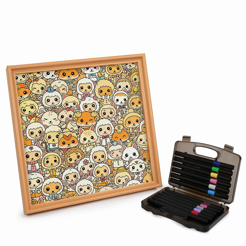 Sheep – Wooden Colouring Puzzle
