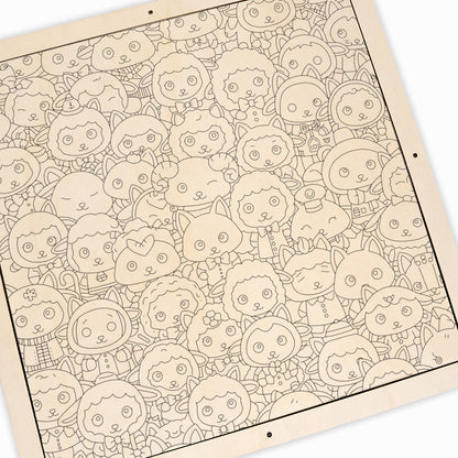 Sheep – Wooden Colouring Puzzle