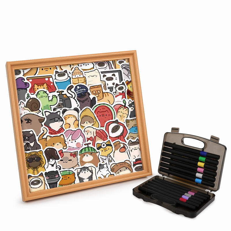 Happy Pets - Wooden Coloring Puzzle