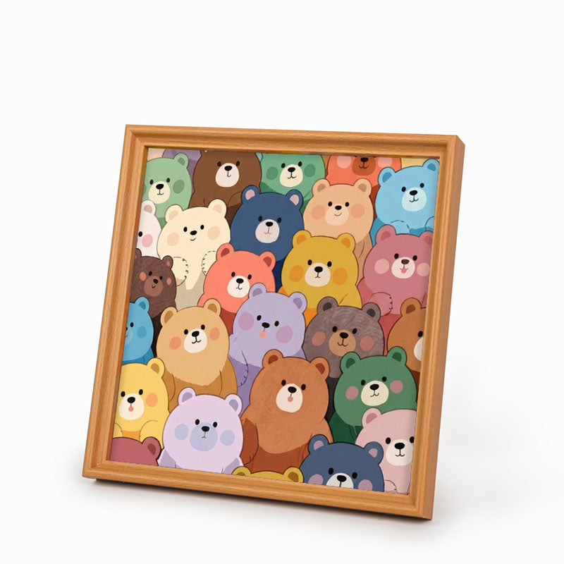 Cute Bears – Wooden Colouring Puzzle