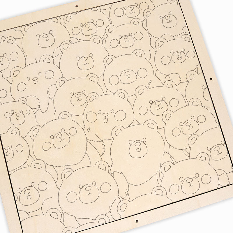 Cute Bears – Wooden Colouring Puzzle