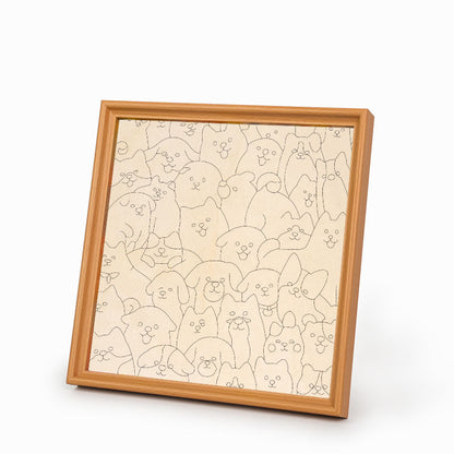 Dogs - Wooden Coloring Puzzle