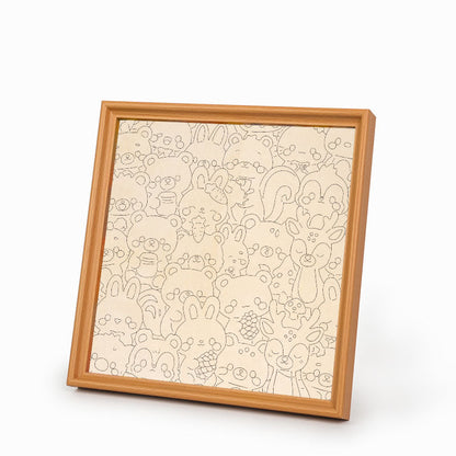 Forest Crew - Wooden Coloring Puzzle