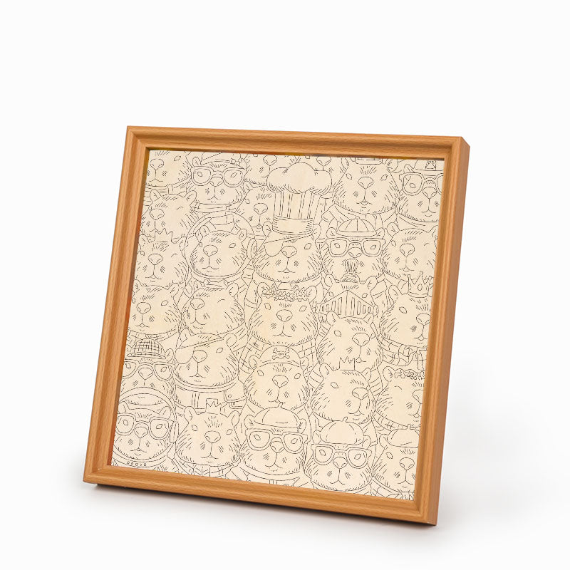 Hamster – Wooden Colouring Puzzle