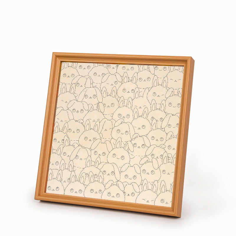 rabbit - Wooden Coloring Puzzle