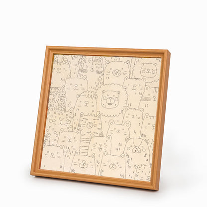 Animal Paradise - Wooden Coloring Puzzle