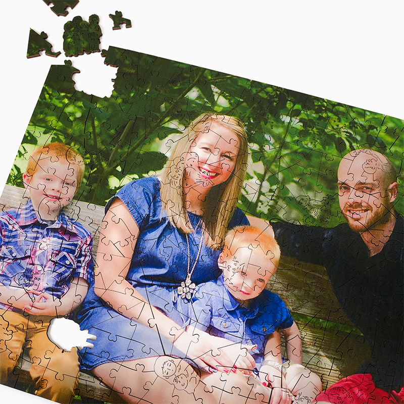 Personalized Photo Happy Family Wooden Puzzles