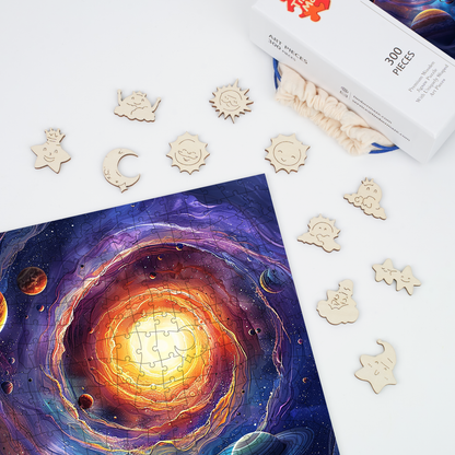 Cosmic Vortex - Wooden Jigsaw Puzzle