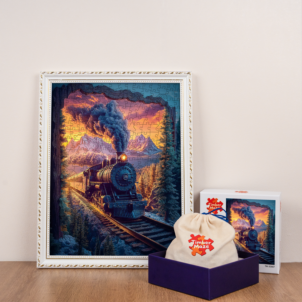Through Time and Space - Wooden Jigsaw Puzzle