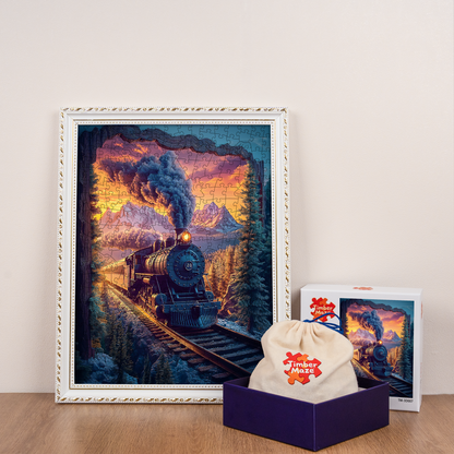 Through Time and Space - Wooden Jigsaw Puzzle