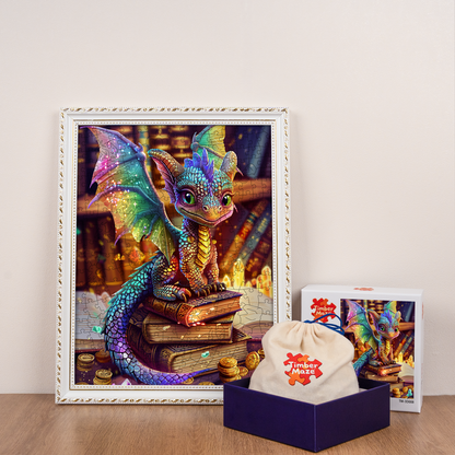 Dragon and Treasure - Wooden Jigsaw Puzzle