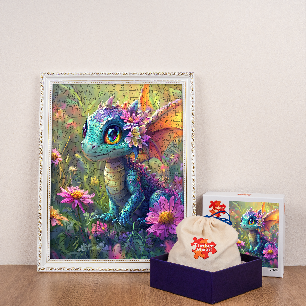 Floral Hatchling - Wooden Jigsaw Puzzle