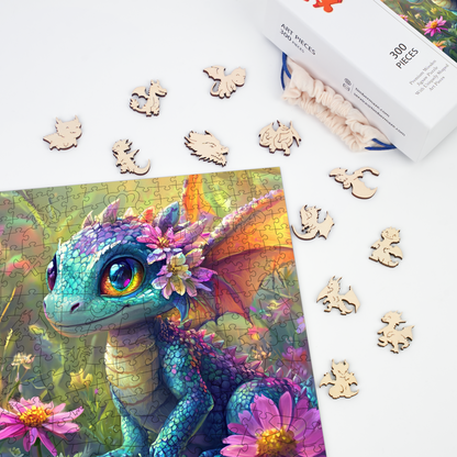 Floral Hatchling - Wooden Jigsaw Puzzle