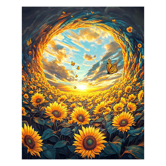 Sunflower Garden - Wooden Jigsaw Puzzle