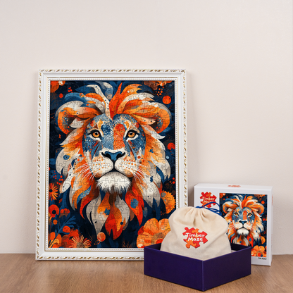 Brave Heart Lion - Wooden Jigsaw Puzzle