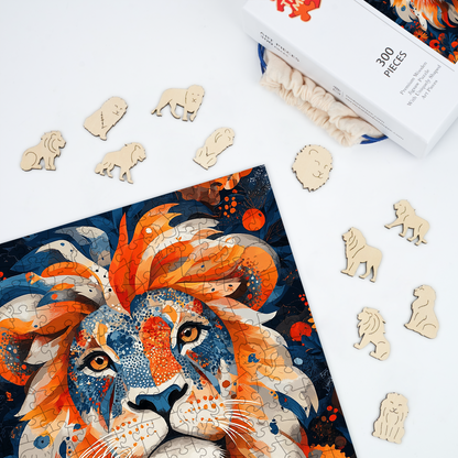 Brave Heart Lion - Wooden Jigsaw Puzzle