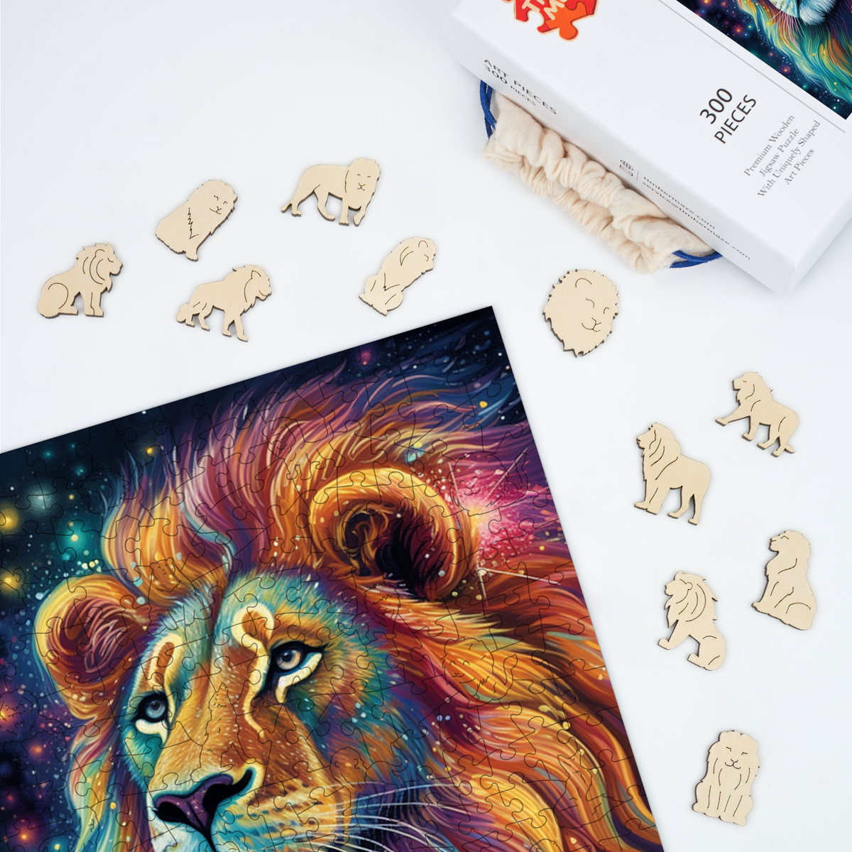 Lion Mane - Wooden Jigsaw Puzzle