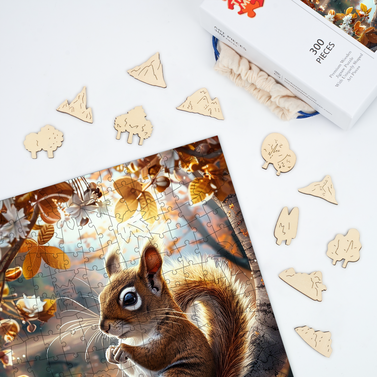 A Squirrel's Moment - Wooden Jigsaw Puzzle